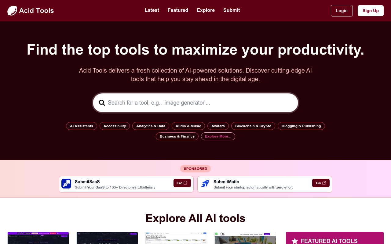 acidtools.com screenshot