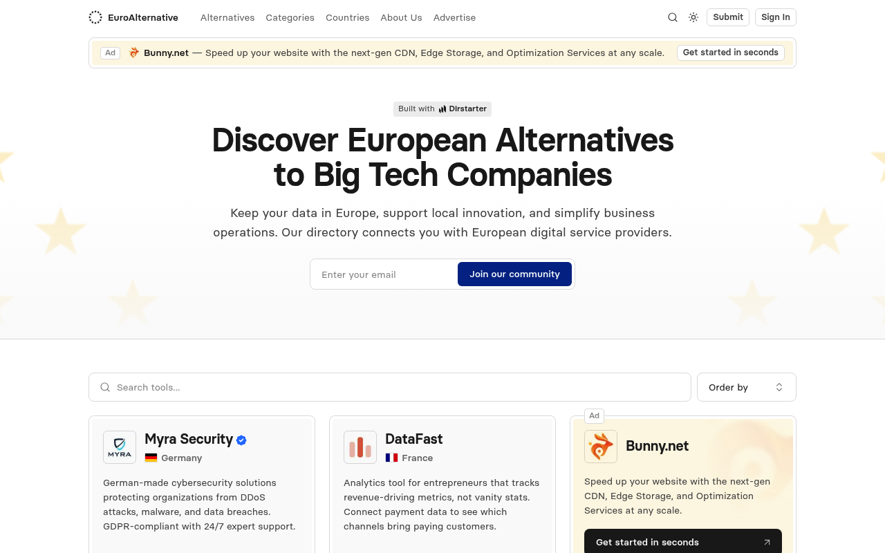 EuroAlternative screenshot