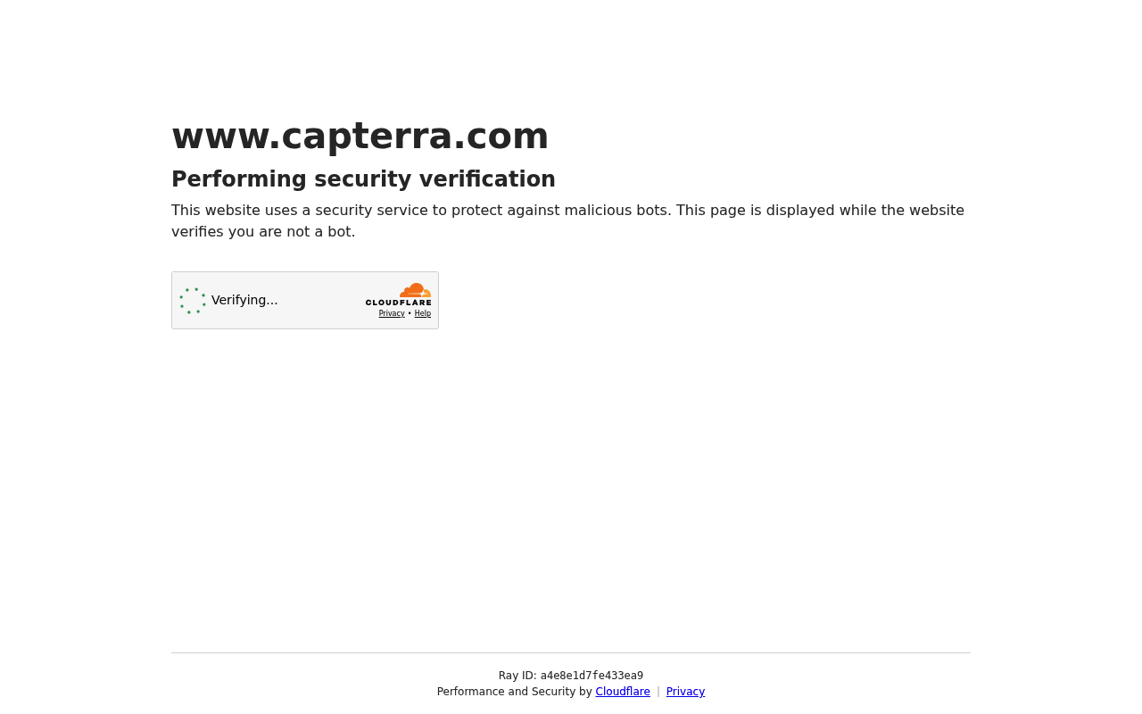 Capterra website screenshot