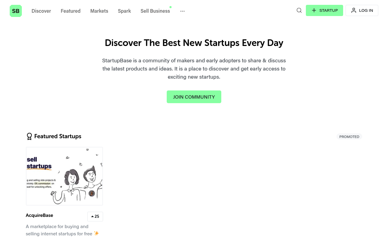 StartupBase screenshot