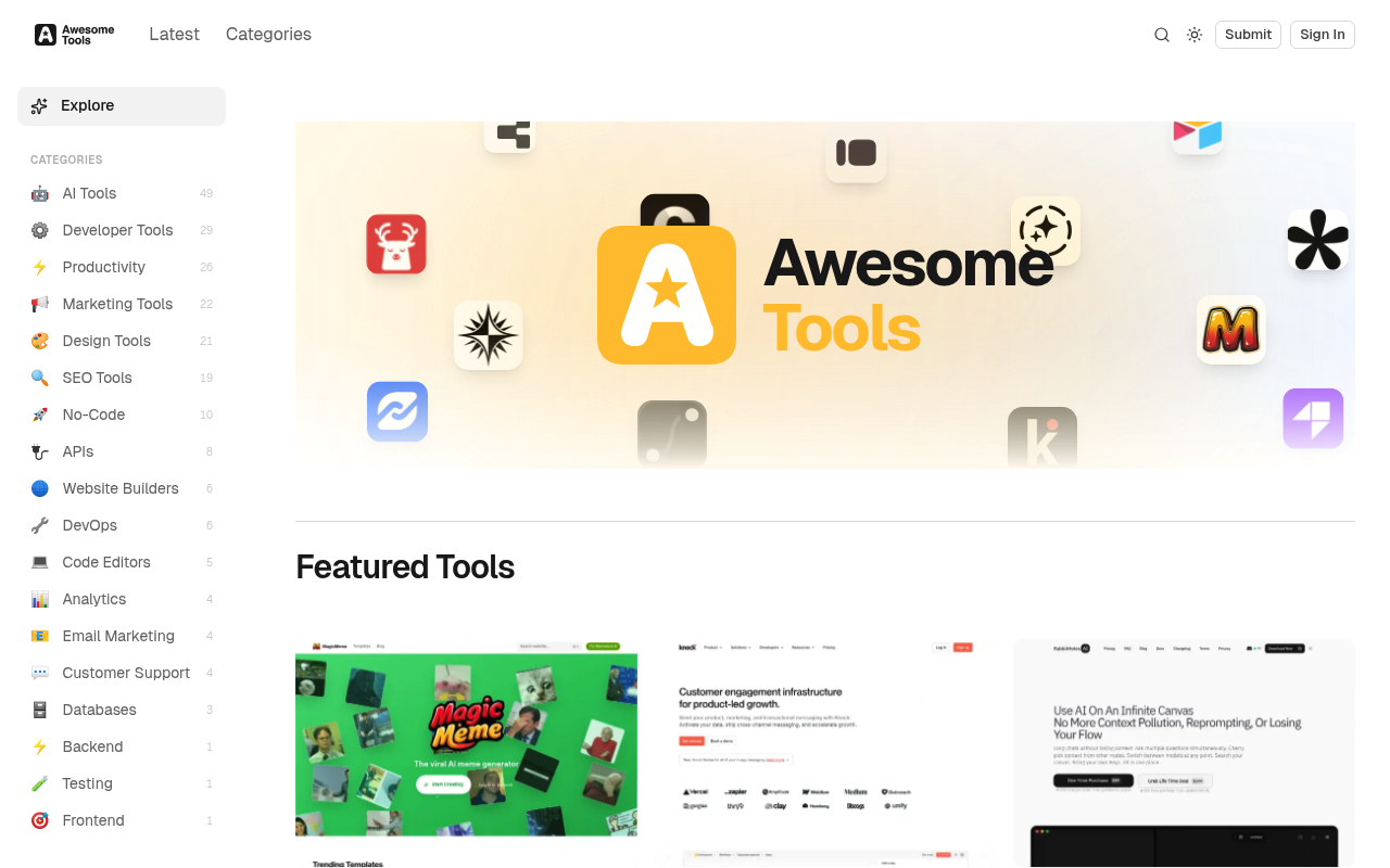 Awesome Tools screenshot