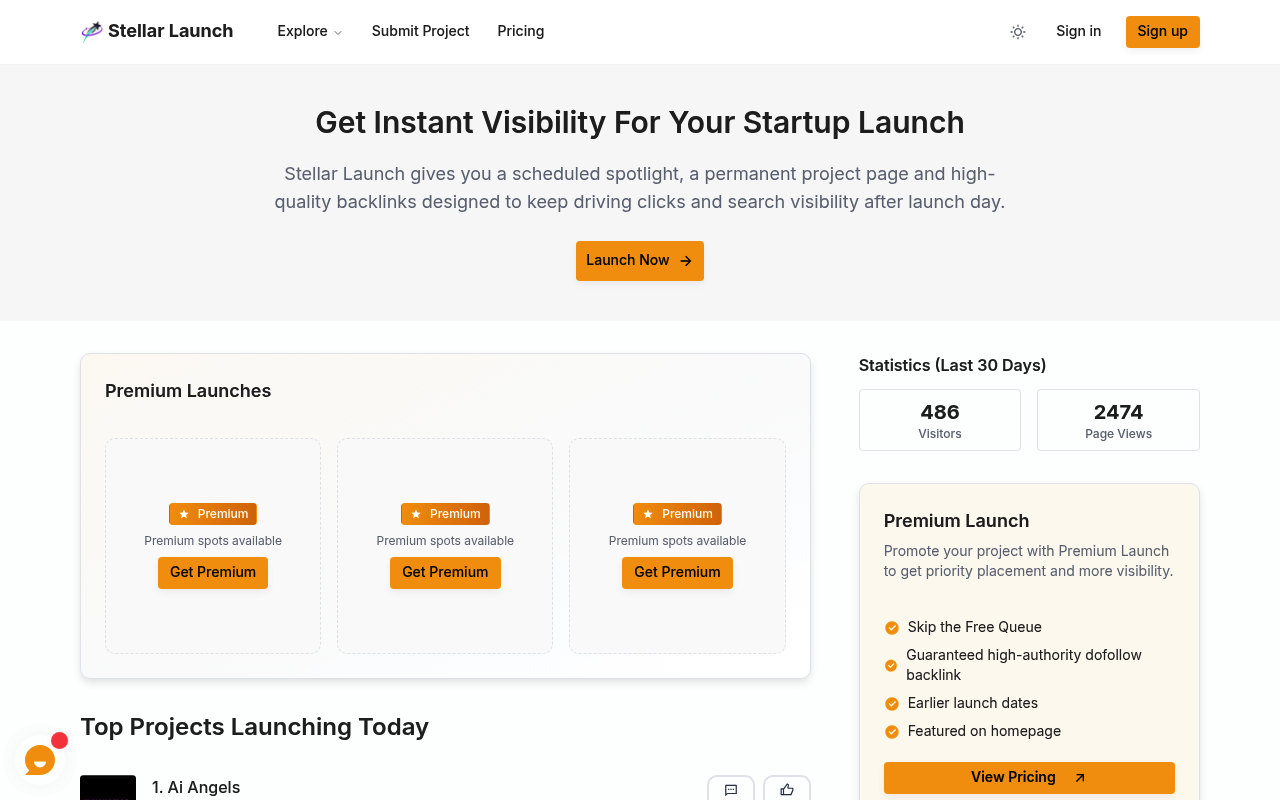 Stellar Launch screenshot