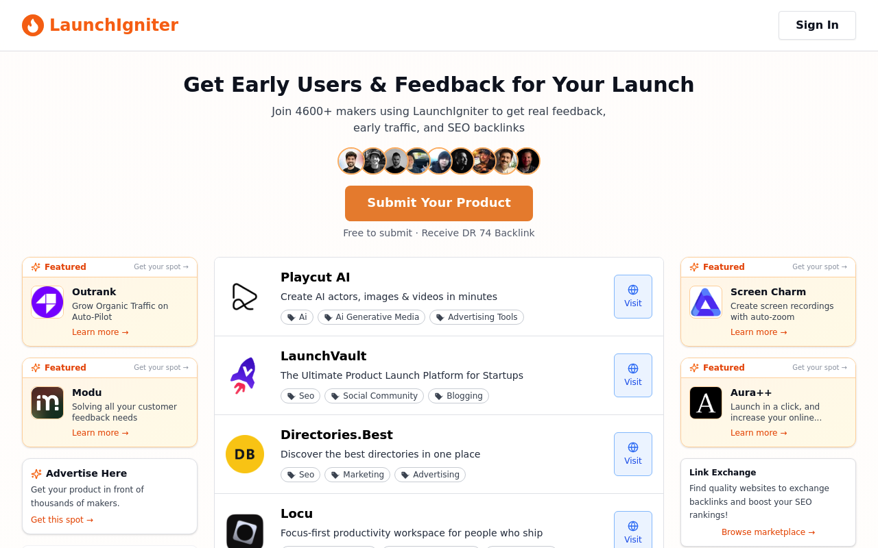 LaunchIgniter screenshot