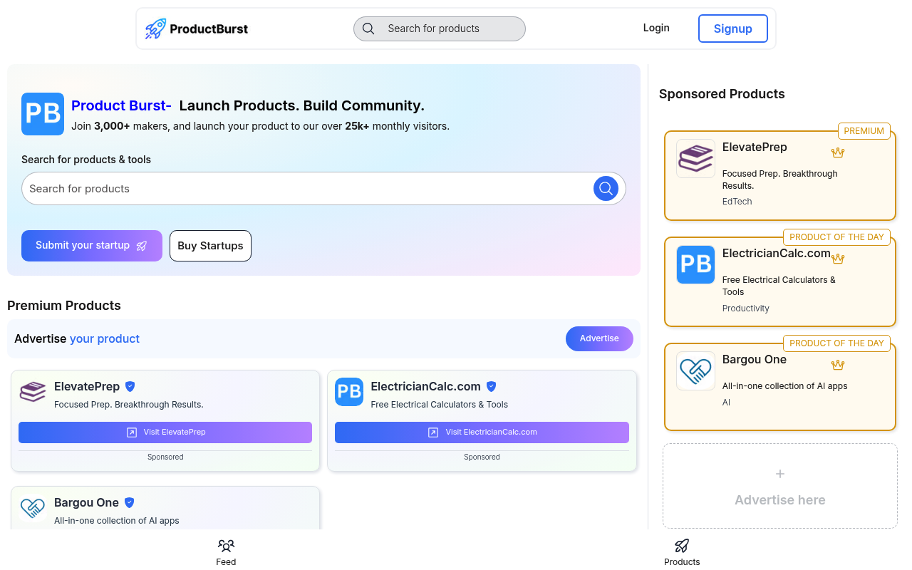 ProductBurst screenshot