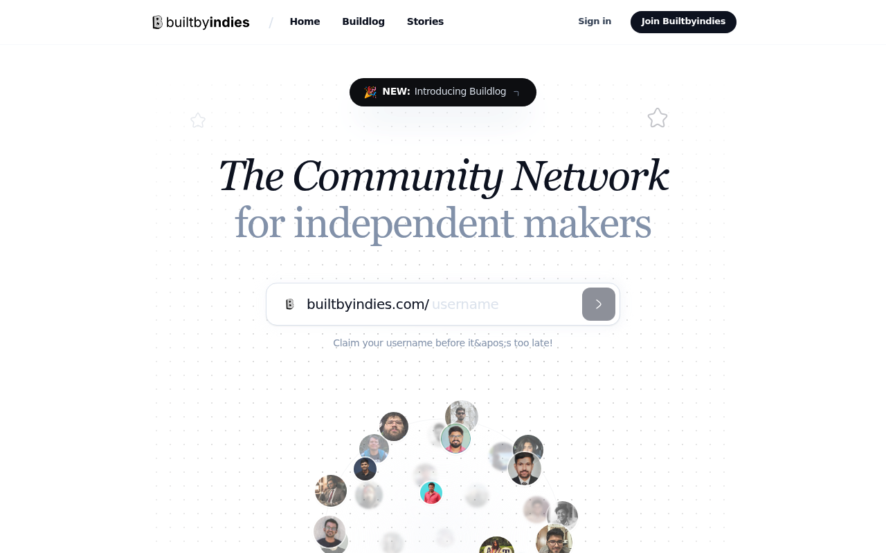 Builtbyindies screenshot
