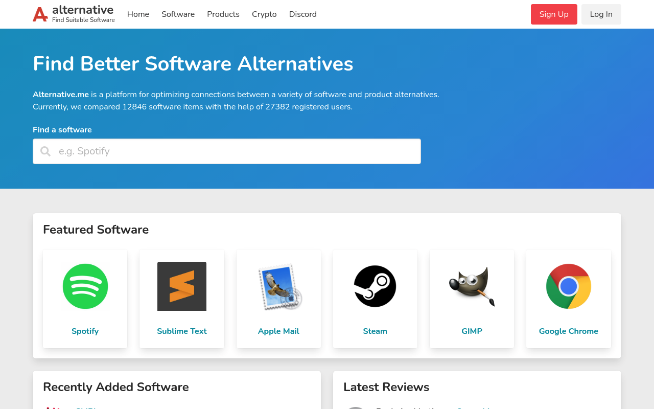 Alternative.me screenshot