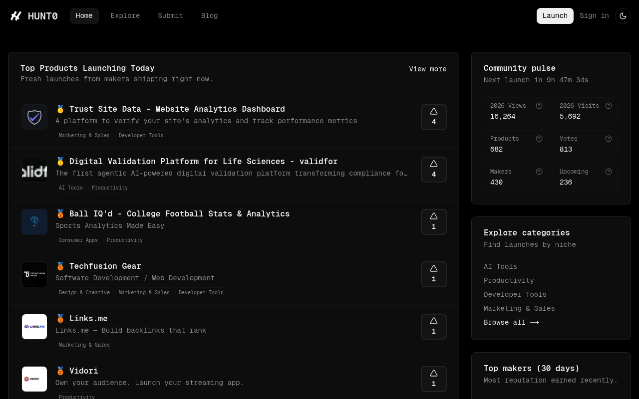 HUNT0 screenshot